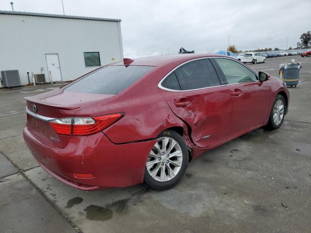 JTHBW1GG5F2090449 - 2015 LEXUS ES 300H RED photo 3