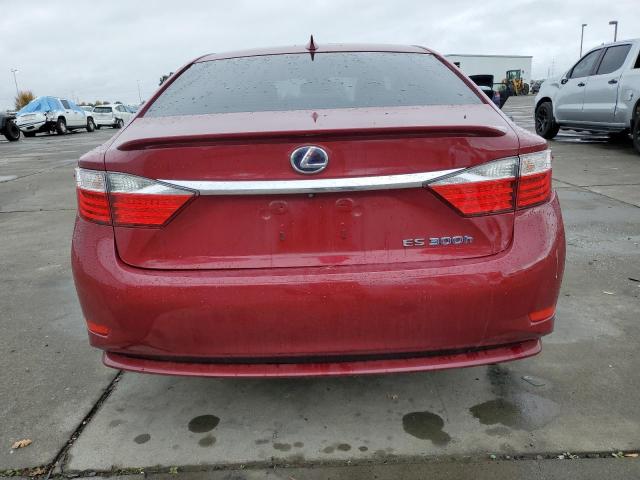 JTHBW1GG5F2090449 - 2015 LEXUS ES 300H RED photo 6