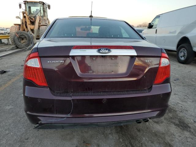 3FAHP0JA8CR411288 - 2012 FORD FUSION SEL BURGUNDY photo 6