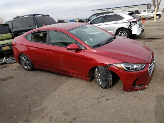 KMHD84LF4HU378677 - 2017 HYUNDAI ELANTRA SE RED photo 4