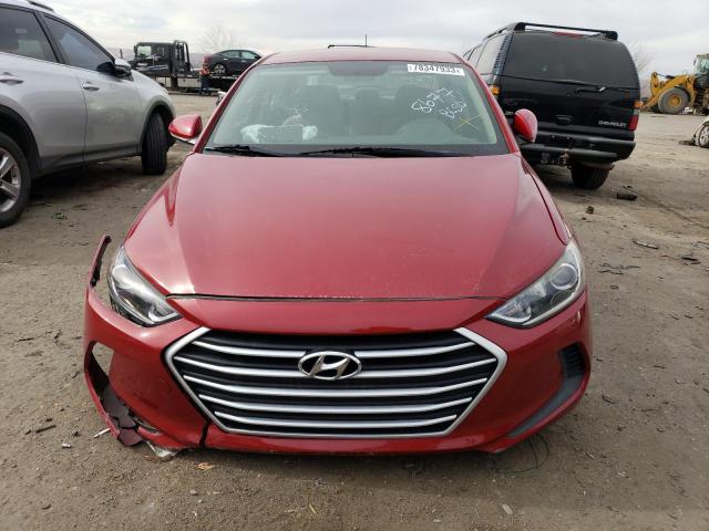 KMHD84LF4HU378677 - 2017 HYUNDAI ELANTRA SE RED photo 5