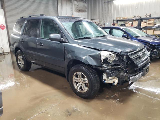 2HKYF18755H501050 - 2005 HONDA PILOT EXL BLUE photo 4