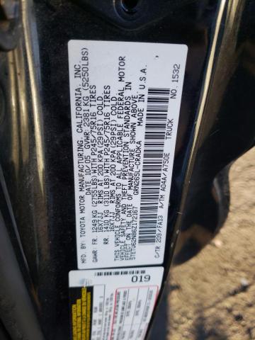 5TETU62N86Z172167 - 2006 TOYOTA TACOMA PRERUNNER ACCESS CAB BLACK photo 12