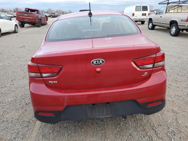 3KPA24AD0LE337223 - 2020 KIA RIO LX RED photo 6