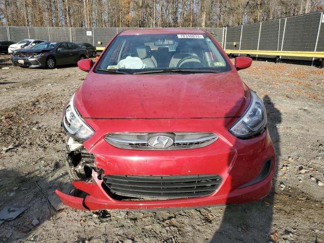 KMHCT5AE4GU272898 - 2016 HYUNDAI ACCENT SE RED photo 5