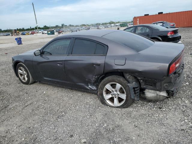 2C3CDXBG5EH370467 - 2014 DODGE CHARGER SE CHARCOAL photo 2