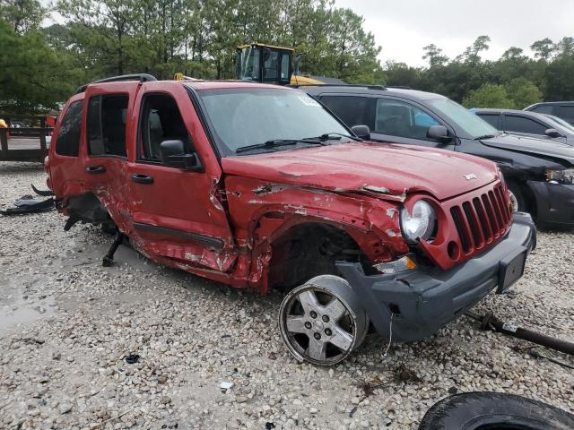 1J4GK48K47W525277 - 2007 JEEP LIBERTY SPORT BURGUNDY photo 4