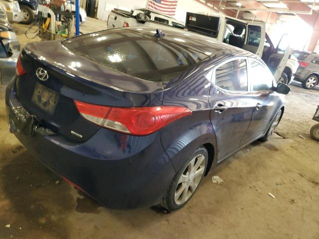 5NPDH4AE3BH000334 - 2011 HYUNDAI ELANTRA GLS PURPLE photo 3