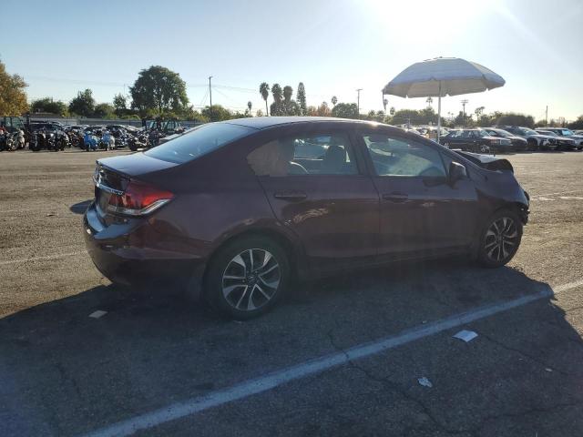 19XFB2F86DE266245 - 2013 HONDA CIVIC EX BURGUNDY photo 3