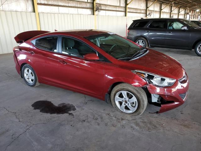 5NPDH4AE2FH612417 - 2015 HYUNDAI ELANTRA SE RED photo 4