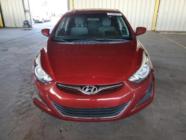 5NPDH4AE2FH612417 - 2015 HYUNDAI ELANTRA SE RED photo 5