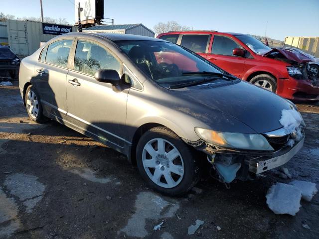 1HGFA16529L017623 - 2009 HONDA CIVIC LX GRAY photo 4