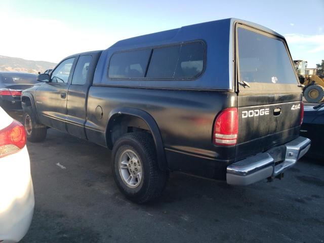 1B7GG22Y1XS225616 - 1999 DODGE DAKOTA BLACK photo 2