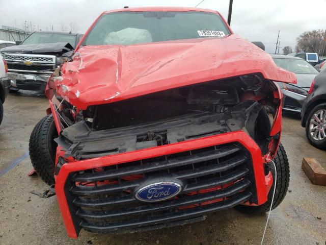 1FTEW1EF4HKD64638 - 2017 FORD F150 SUPERCREW RED photo 5