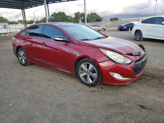 KMHEC4A41CA063043 - 2012 HYUNDAI SONATA HYBRID RED photo 4