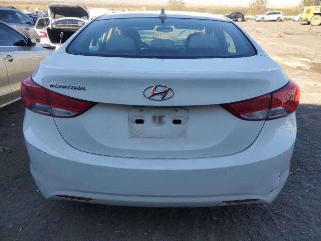 5NPDH4AEXBH005739 - 2011 HYUNDAI ELANTRA GLS WHITE photo 6