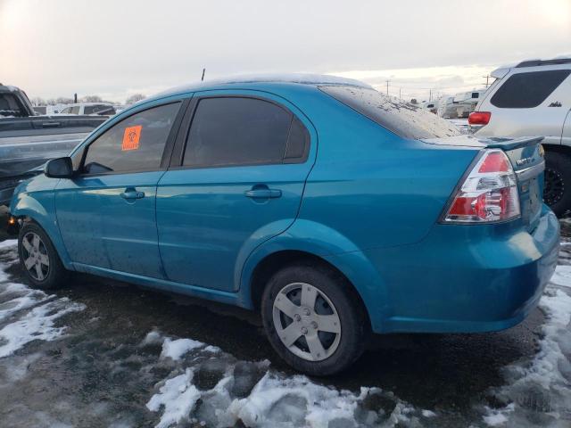 KL1TD56E09B645726 - 2009 CHEVROLET AVEO LS TEAL photo 2