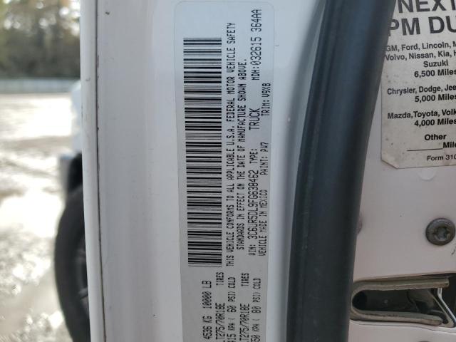 3C6UR5DL9FG638462 - 2015 RAM 2500 SLT თეთრი ფოტო 12