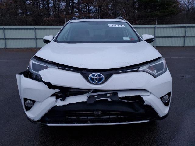 JTMRJREV3GD015723 - 2016 TOYOTA RAV4 HV XLE WHITE photo 5