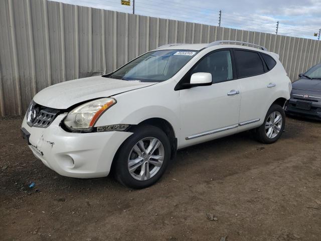 JN8AS5MV5DW100345 - 2013 NISSAN ROGUE S WHITE photo 1