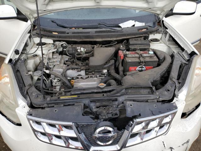 JN8AS5MV5DW100345 - 2013 NISSAN ROGUE S WHITE photo 11