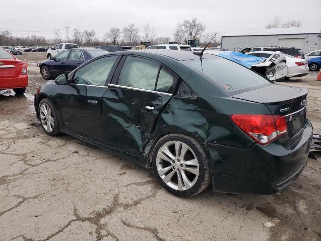 1G1PG5SB2E7409145 - 2014 CHEVROLET CRUZE LTZ GREEN photo 2