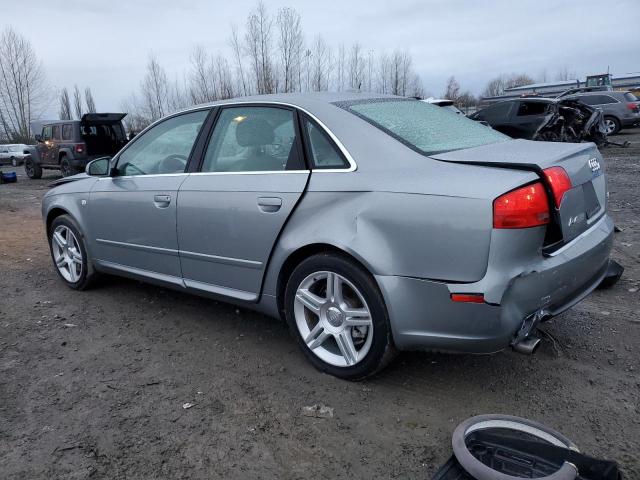 WAUDF78E08A024357 - 2008 AUDI A4 2.0T QUATTRO GRAY photo 2