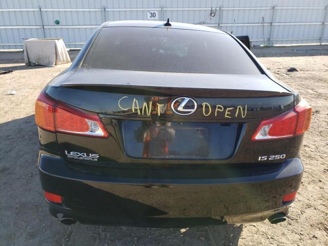 JTHBK262192093392 - 2009 LEXUS IS 250 BLACK photo 6