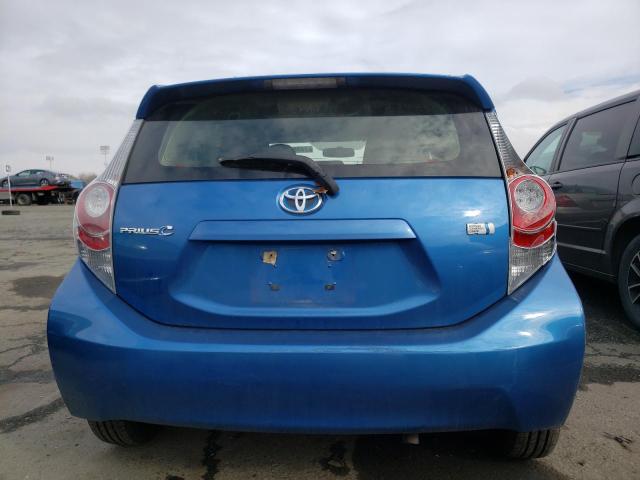 JTDKDTB38C1522069 - 2012 TOYOTA PRIUS C BLUE photo 6