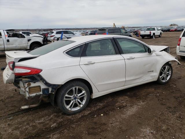 3FA6P0RU4GR341736 - 2016 FORD FUSION TITANIUM HEV WHITE photo 3