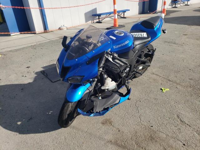 JKAZX4P148A041658 - 2008 KAWASAKI ZX600 P BLUE photo 2