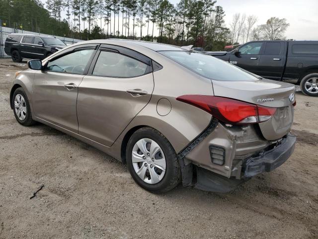 5NPDH4AE2GH692707 - 2016 HYUNDAI ELANTRA SE GOLD photo 2