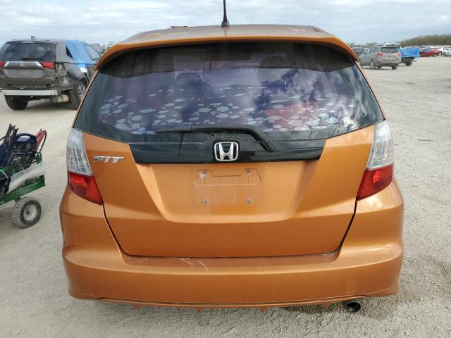 JHMGE88499S028367 - 2009 HONDA FIT SPORT ORANGE photo 6