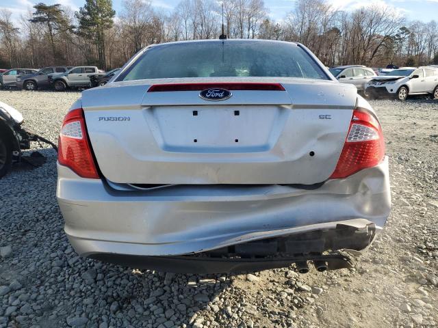 3FAHP0HA7BR181070 - 2011 FORD FUSION SE SILVER photo 6