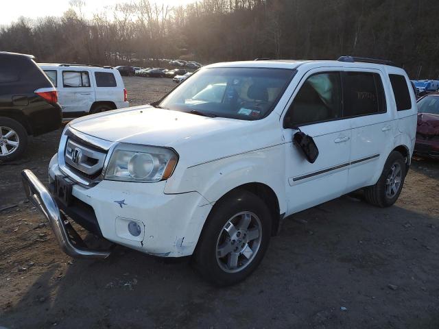 5FNYF38999B028500 - 2009 HONDA PILOT TOURING WHITE photo 1