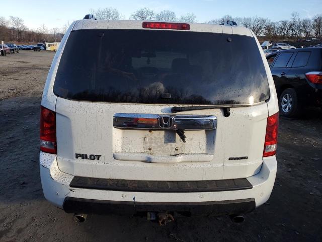 5FNYF38999B028500 - 2009 HONDA PILOT TOURING WHITE photo 6