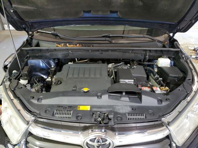 5TDJKRFHXES051459 - 2014 TOYOTA HIGHLANDER XLE BLUE photo 12
