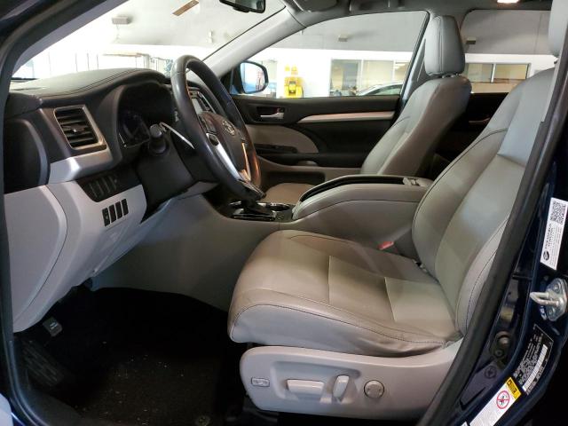 5TDJKRFHXES051459 - 2014 TOYOTA HIGHLANDER XLE BLUE photo 7