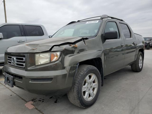 2HJYK16516H503607 - 2006 HONDA RIDGELINE RTL GREEN photo 1