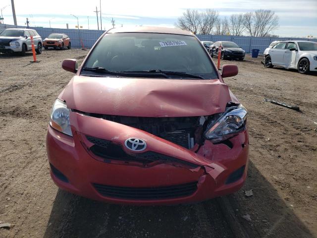 JTDBT923071145247 - 2007 TOYOTA YARIS RED photo 5