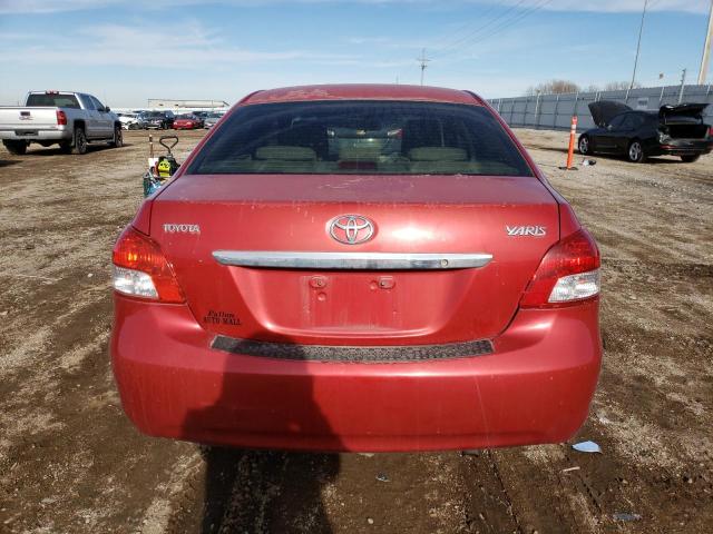 JTDBT923071145247 - 2007 TOYOTA YARIS RED photo 6