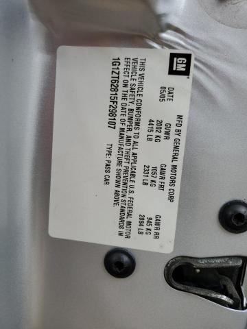 1G1ZT62815F298107 - 2005 CHEVROLET MALIBU MAXX LS 银色 照片 12