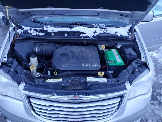 2C4RC1BG7CR249792 - 2012 CHRYSLER TOWN & COU TOURING SILVER photo 11