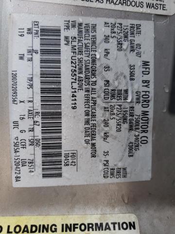 5LMFU27557LJ14119 - 2007 LINCOLN NAVIGATOR 银色 照片 13