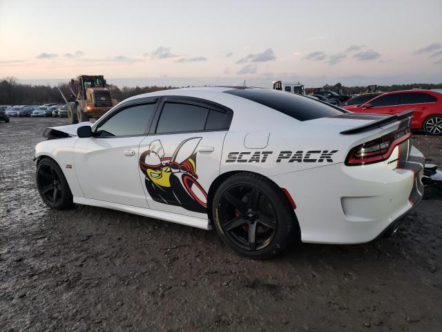 2C3CDXGJ7KH611557 - 2019 DODGE CHARGER SCAT PACK WHITE photo 2