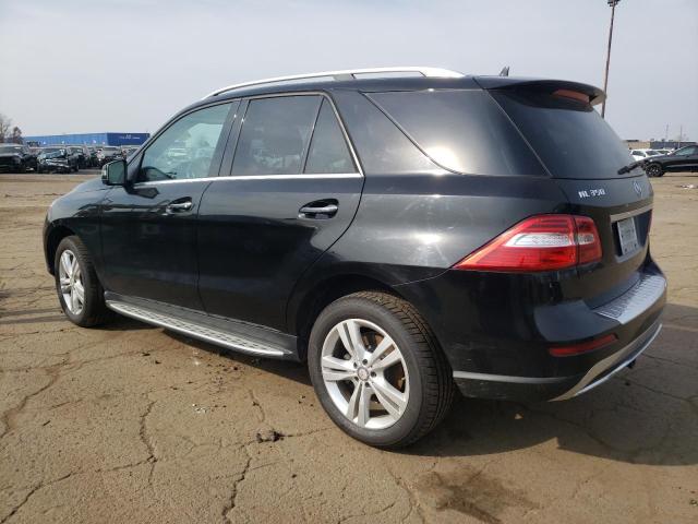 4JGDA5HB1EA406058 - 2014 MERCEDES-BENZ ML 350 4MATIC BLACK photo 2