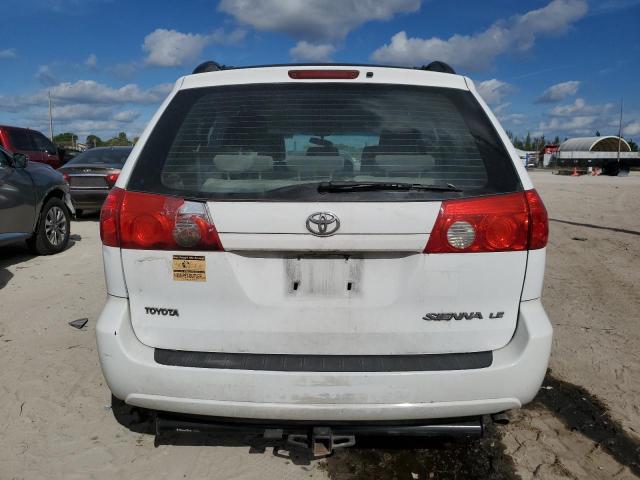 5TDZK23C69S265924 - 2009 TOYOTA SIENNA CE WHITE photo 6