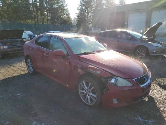 JTHBK262375041788 - 2007 LEXUS IS 250 RED photo 4