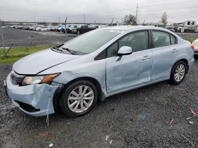 2HGFB2F82CH551433 - 2012 HONDA CIVIC EX BLUE photo 1