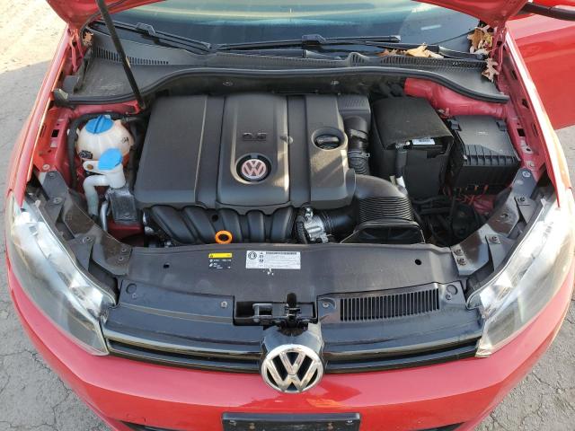 WVWDB7AJ2CW295129 - 2012 VOLKSWAGEN GOLF RED photo 11